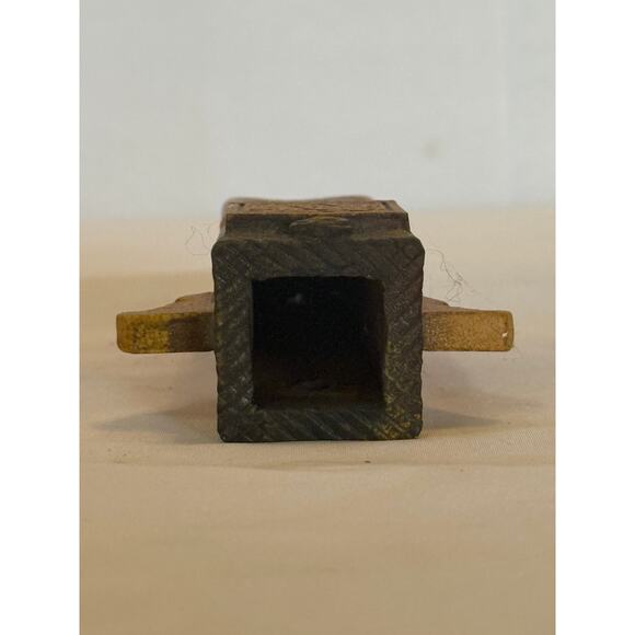 Stoneware Wall Vase - Hand Crafted - Red & Earth Tones - 7.5" x 1.5" - Picture 3 of 6